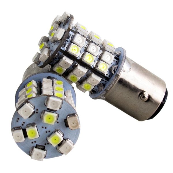 Race Sport 1157 Dual-Color Switchback Led Replacement Bulbs (White/Amber) (Pair) RS-1157-WY-TS